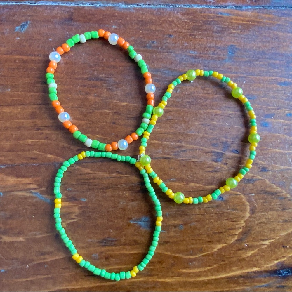 Colorful Beaded  Bracelets Set